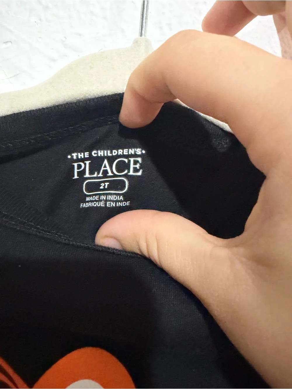 Children’s Place Black Tee with Tiger Graphic